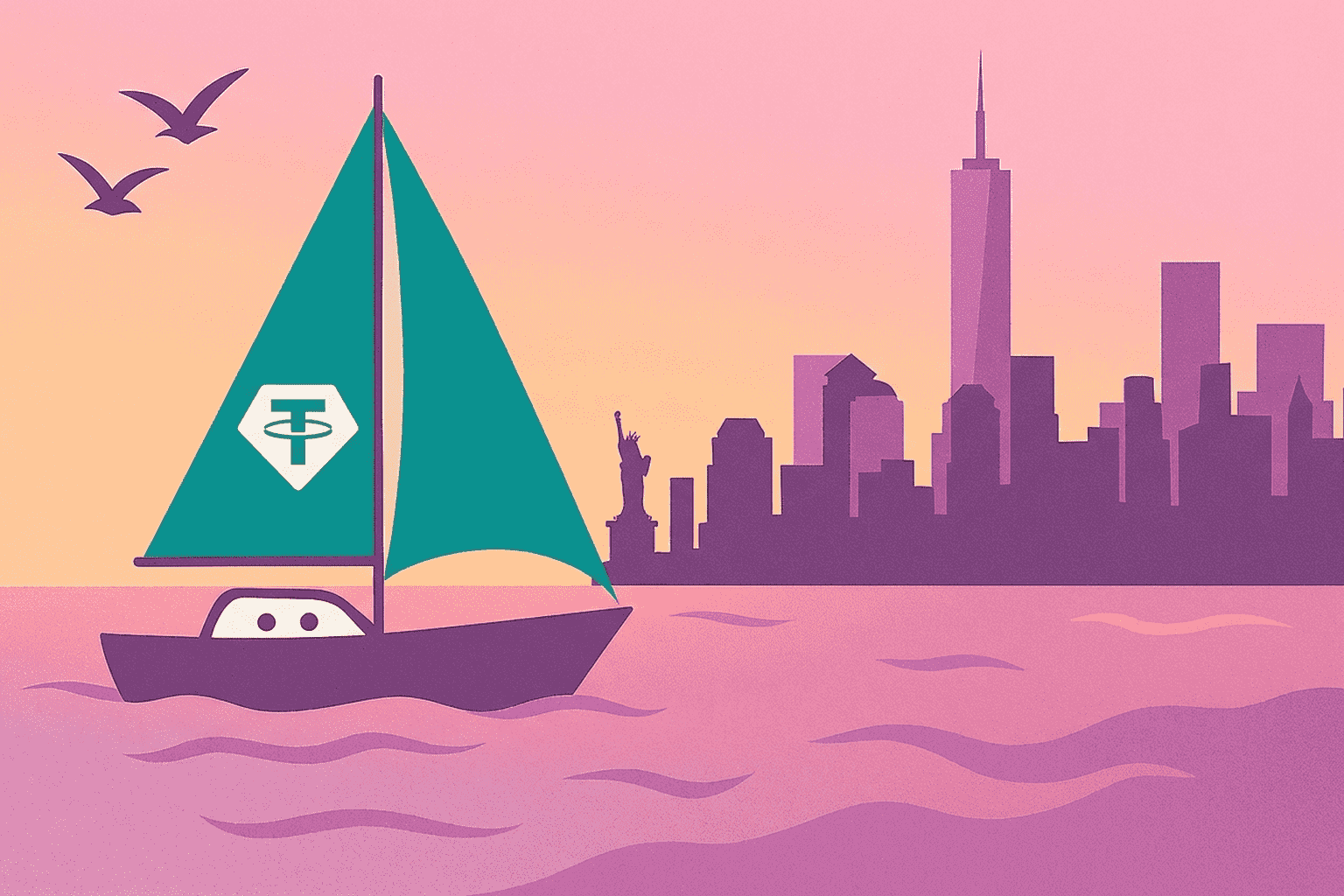 Comparación de Tether y Estados Unidos